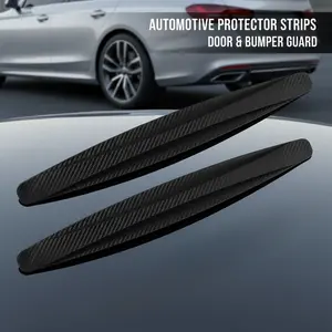 2 Pcs Car Bumper Protector Strip Guard Corner Protection Strips Scratch Protector Styling Mouldings Anti-colision Exterior Parts