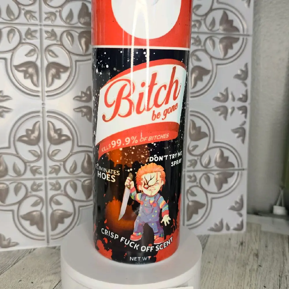 BBG Chucky spray can 20oz tumbler cup