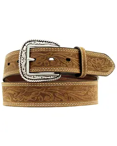 Ariat Men's Floral Embossed Leather Belt - A10112402