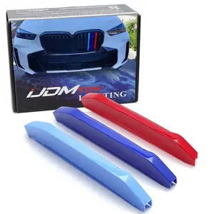 iJDMTOY Exact Fit M-Color Grille Insert Trims For BMW 2024-up G05 X5 LCI/Facelift w/ 7-Beam Standard Grille