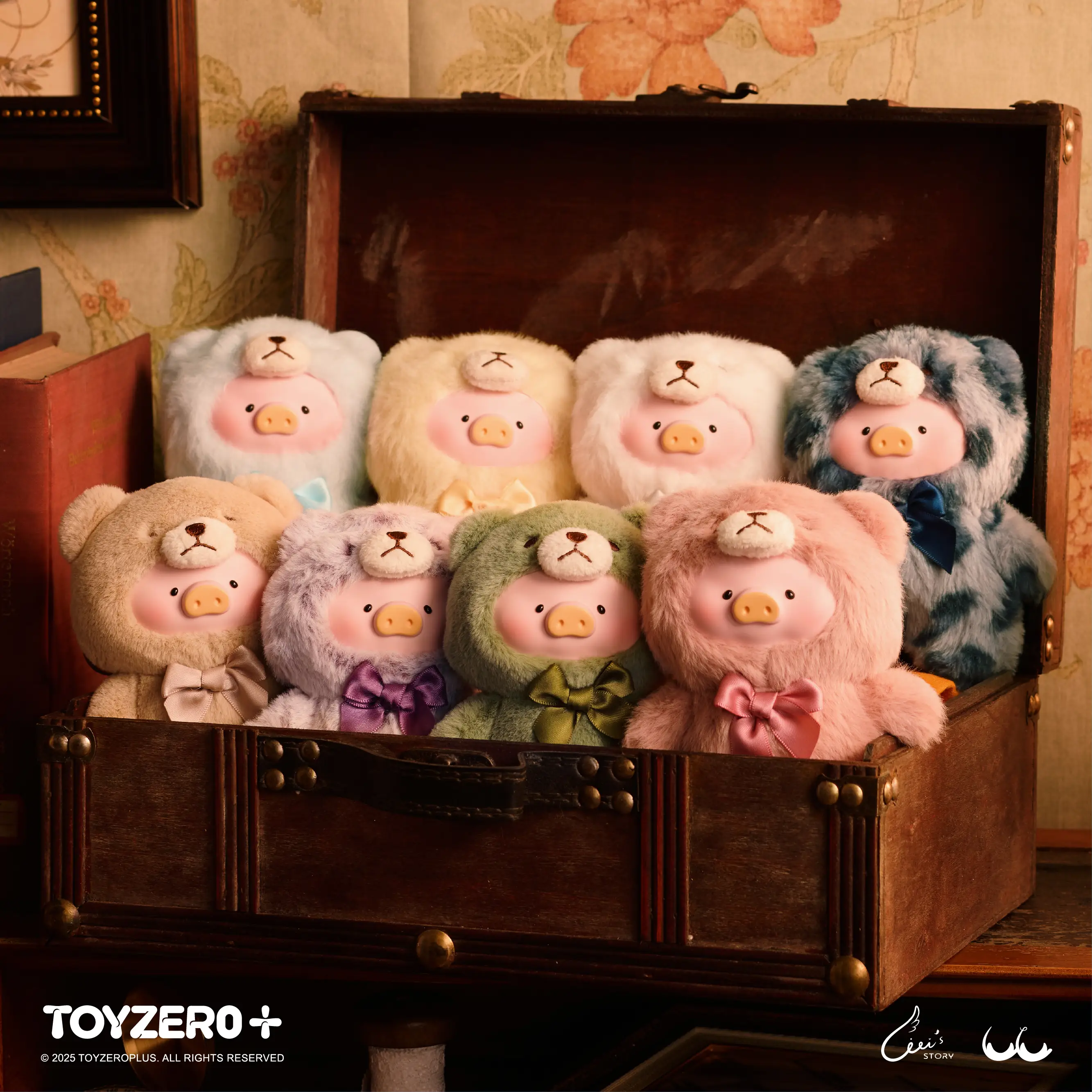 LuLu the Piggy Vintage Teddy Shop - Vinyl Face Plush Pendant Blind Box