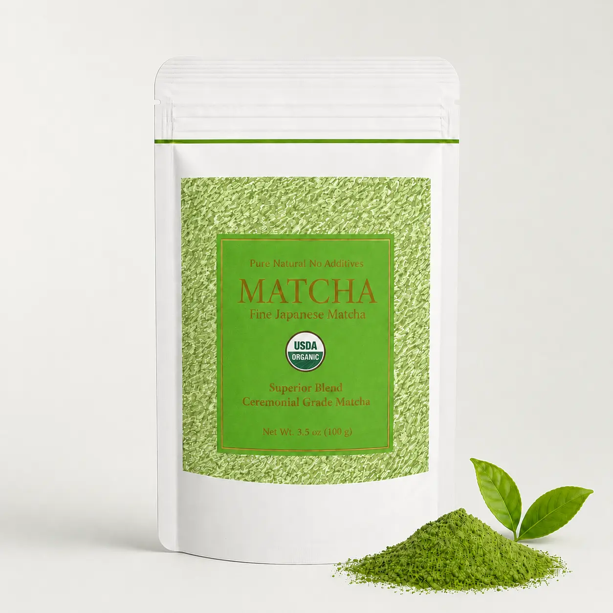 First Harvest Ceremonial Grade Matcha Green Tea Powder , Rich Flavo, Crafted For Matcha Straight Tea, Everyday Green Macha Powder Tea for Lattes, Smoothies, Baking & Recipes (100g / 3.5oz)
