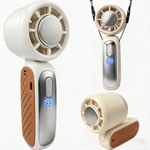 Portable Fan Handheld High Speed Fan 199 Adjustable Levels Foldable Metal Front Plate 3-Speed Turbo Cooling for Summer Travel Outdoor Activities