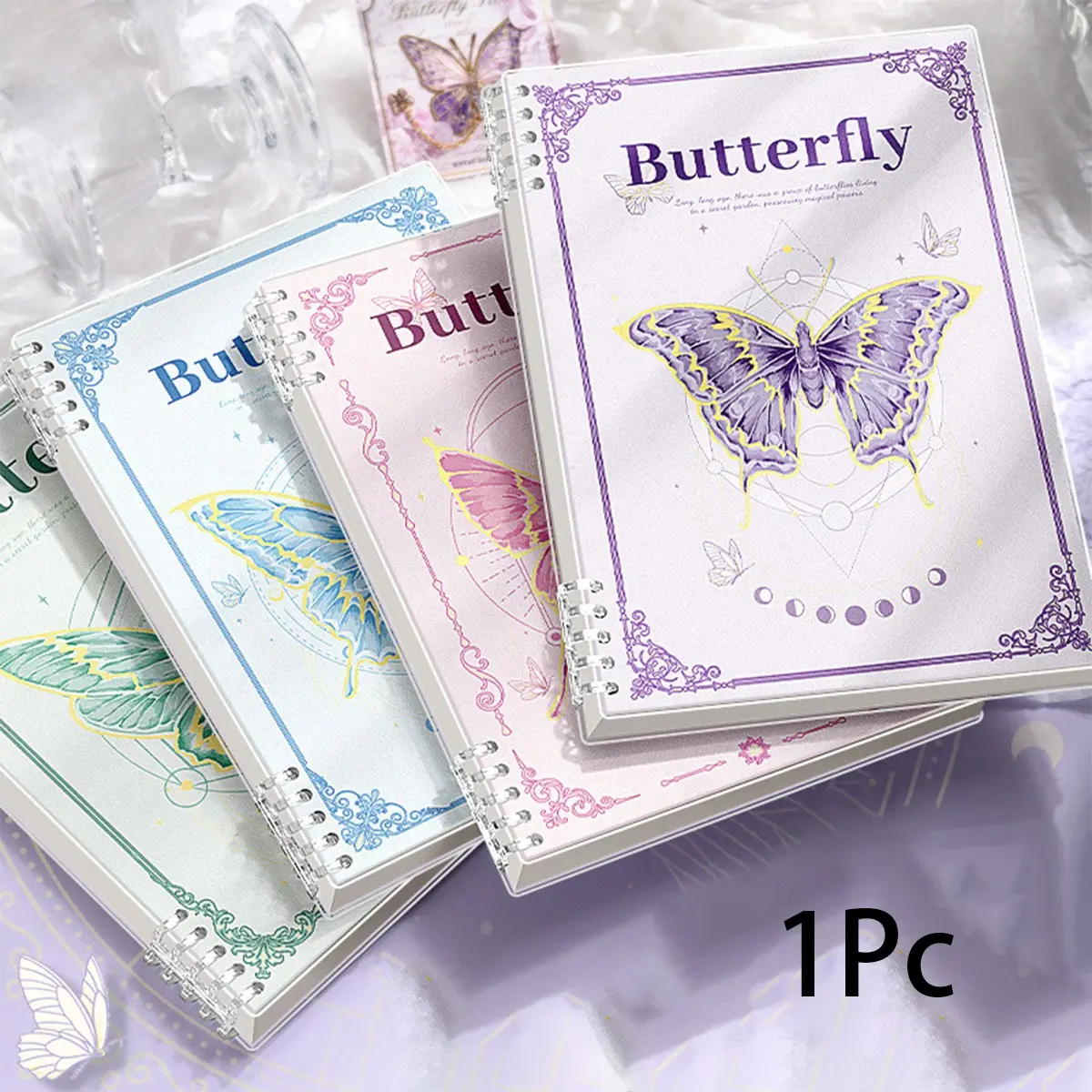 A5/b5 Butterfly Themed Notebook, Cute Cartoon Diary, Detachable Journal, Exercise Book, Notebook For School, Office & Study Supplies, Butterfly Spiral Bound Notepad, Perfect Back to School Gift, Stationery Office Supplies