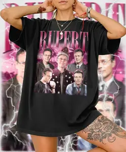 Rupert Giles Buffy the Vampire Slayer TV Show Comfort Color Tee Pure Cotton Fabric Short Sleeve Soft-Washed T-Shirt Trendy Tops for Women for Men