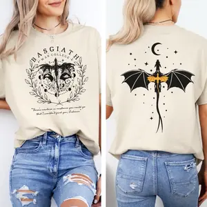 Fourth Wing Iron Flame Basgiath War College Sweatshirt or T-Shirt Cotton Fabric Womenswear Hoodie