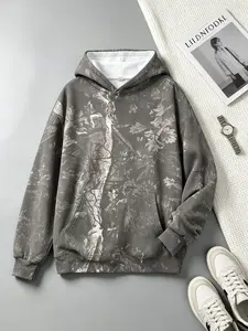 Women's Ladies Maple Leaf Hoodie， Minimalist Design Loose Fit with Kangaroo Pocket & Ribbed Cuffs for Fall Winter Fashion Casual Sweatshirts - Womenswear，camouflage hoodie