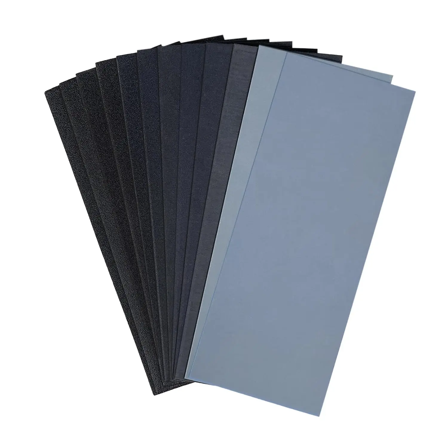 12 count Sand Paper Assortment Pack 12 Grits Sandpaper for  Sanding, Wet Dry Sandpaper Sheets 120/150/180/240/320/400/600/800/1000/1500/2500/3000 Grit