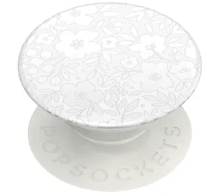 PopSockets Adhesive Phone Grip, Holder, Phone Stand, Flower - Blanc Fresh