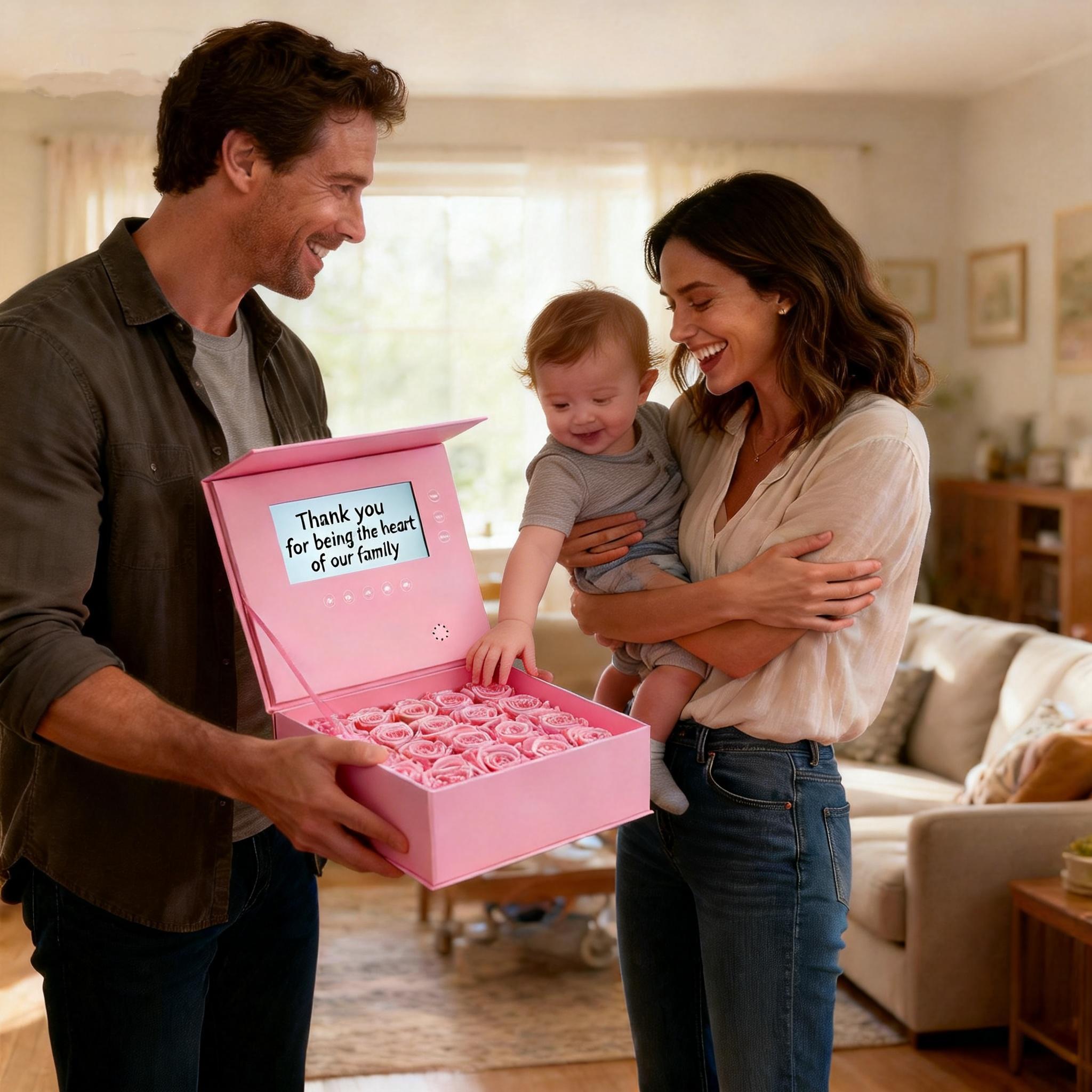 Gift Box With Voice Photo Video Mother's Day and Valentine's Day Elegant Gift Set for Women