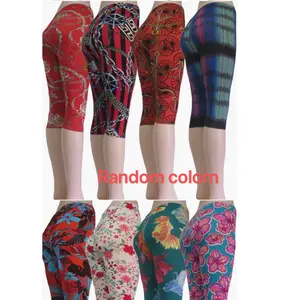 718 ( 6 piece) Women's Capri length skinny pant leggings ultra soft active stretch pants