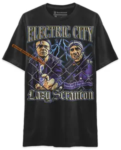 BLACK RABBIT The Office Electric City Lazy Scranton Retro Vintage Bootleg Rap Unisex Classic T-Shirt
