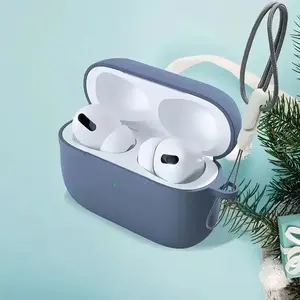 Simple Solid Color Soft Shell Shockproof Protective Case Suitable for AirPods Pro and (Second Generation)