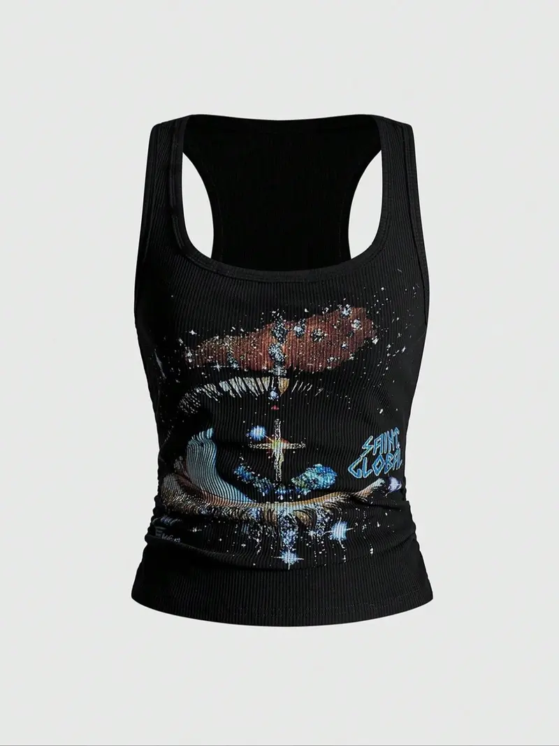 トップス 00s ifsixwasnine shamballa tank top y2k IfSixWasNine Distressed Python Tank Top | Archive Japanese – DRIEW