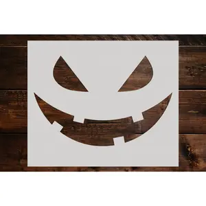 Pumpkin Face Stencil - Art and Wall Stencil