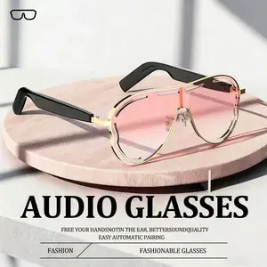 Smart Sunglasses with Voice Control Translator, Touch Wireless Glasses, Outdoor Travel Sports Goggles, Wearable Multifunctional Smart Eyewear, Smart Audio Glasses