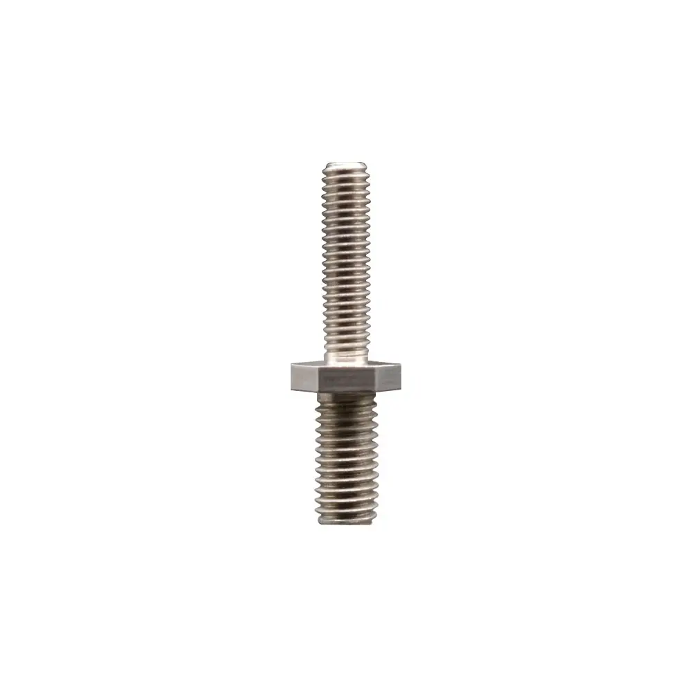 Stainless Steel Threaded Stem for 1/2 Inch Bolt Hole Casters - 3/8 Inch Diameter - 16 TPI x 1-1/2 Inch Length - Service Caster Brand