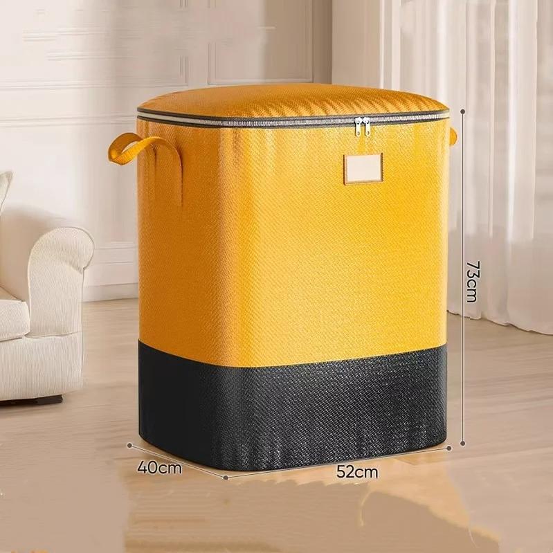 1PCS Large Capacity Waterproof Clothing Down Comforter Storage Bag Mobile Packaging Transport Luggage Bag Moving Travel Organizer