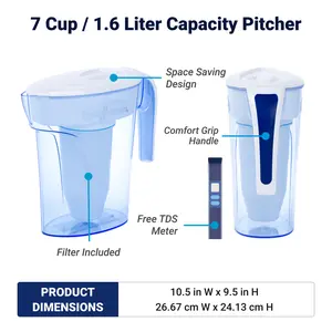 Culligan Zerowater 7 Cup 5-Stage Ready-Pour Pitcher