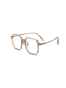 Women's Color-Changing Blue Light Blocking Glasses, Large Frame High Aesthetic Natural Look, Ultra-Light Slimming Eyewear