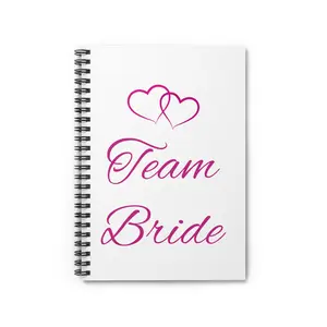 Team Bride Spiral Notebook | Ruled Lined Bridal Bachelorette Journal