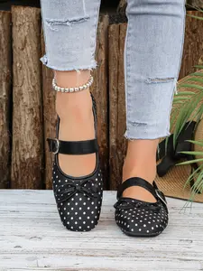 2026 New Polka Dot Mary Jane Shoes, Vintage Versatile, Soft Sole Comfortable, All Seasons Wearable