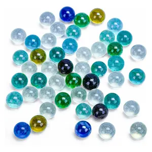 50 PCS Beautiful Player Marbles Bulk for Marble Games, Multiple Colors(1 Whistle)