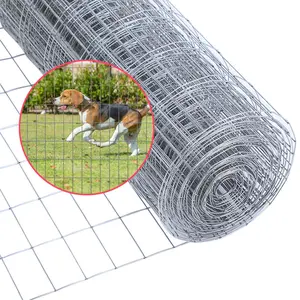 Multi-Size Galvanized Welded Wire Fencing Rolls: Chicken Wire Fencing, Hog Wire Fence & Wire Fence for Dogs for Yard, Garden Privacy Fence Needs
