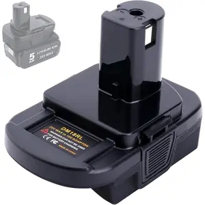 DM18RL Adapter Compatible with Ryobi 18V Tools, Adapter Compatible with Mil-Waukee M-18 18V & Compatible with Dewalt 20V Max Battery to Replacement for 18Volt ONE+ Batteries P102 P109