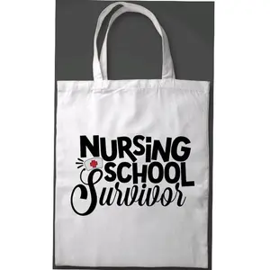 Nursing School Survivor totebag Canvas