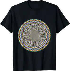 Optical Illusion Sacred Geometry Halloween/Birthday Costume T-Shirt - Taylorde Shop 71B09FGGVM5V