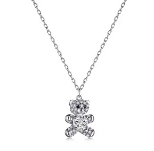Sterling Silver Mini Bear Necklace
