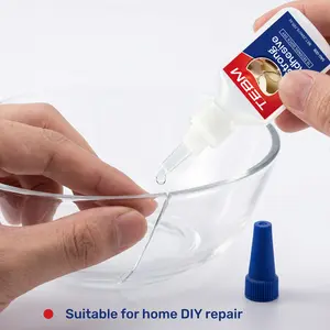 Invisible Transparent Quick Dry Glue, Waterproof Adhesive for DIY Repair, Suitable for Car, Glass, Plastic, Wood, Metal, Ceramic, Rubber, Leather