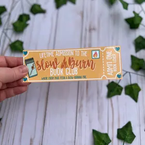 Slow burn book club bookmark