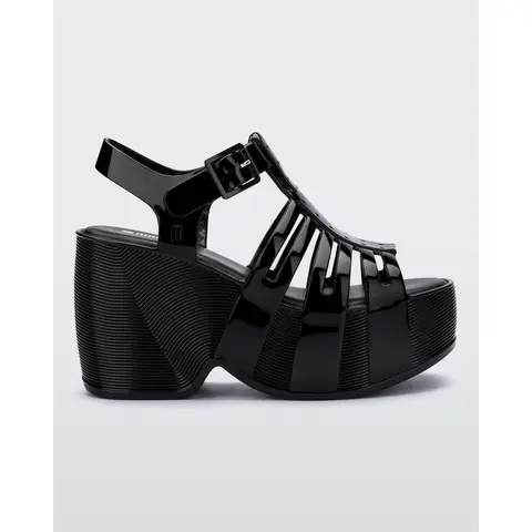 Melissa Station 79 Women's Stylish Buckle Platform Heel Sandals, Comfortable Heels, Statement Shoes for Women