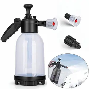2L Car Wash Foam Sprayer, with 2 types of nozzles, manual pump, pneumatic sprayer, snow spray bottle, cleaning tool