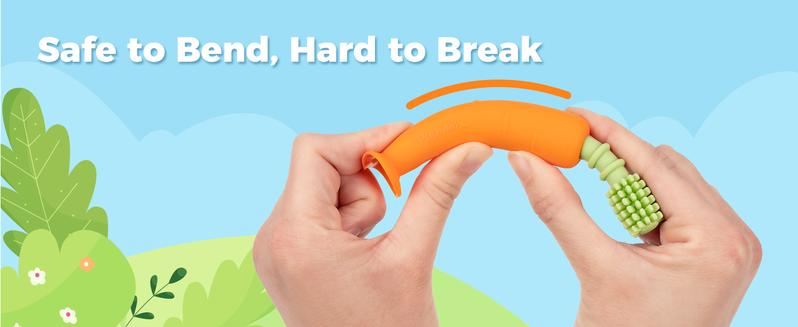 Papablic Baby Teether Toothbrush 6-12 Months, Soothing Silicone Teething Toy with Suction Base, FDA-Compliant & Dentist Approved, Reduce Drool & Teething Pain Papablic Baby Teether Toothbrush 6-12 Months, Soothing Silicone Teething Toy with Suction Base, FDA-Compliant & Dentist Approved, Reduce Drool & Teething Pain