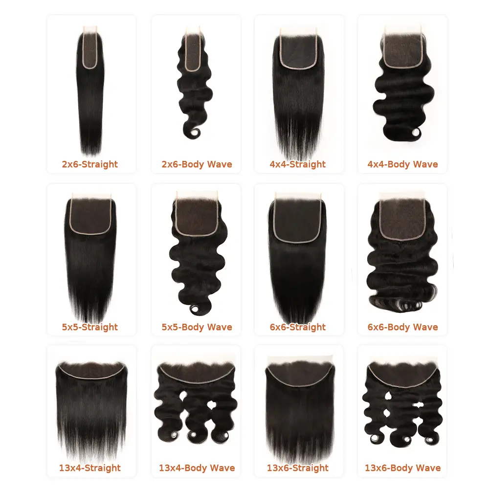BEEOS SKINLIKE Real HD Lace Closure 2x6 4x4 5x5 6x6 13x4  display picture 1