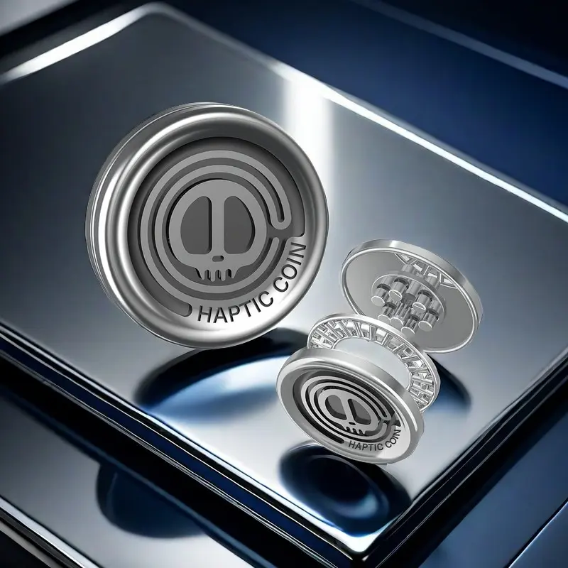 Magnetic Sensory Metallic Fidget Spinner for Adults, Premium Metal Edc Coin Magnetic Design Stress Relief Toy for Autism, Unique Gift for Teenagers and Adults, Fidget Stress Reliever