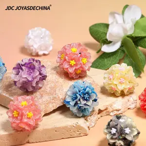 13pcs Exquisitely Crafted Magnolia Flower Bead Charms-High-Aesthetic, Versatile Handmade Beads for Phone Chains, Pen Accessories, and Jewelry Making