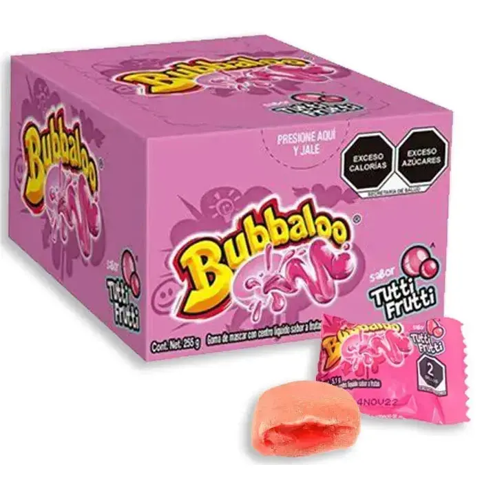 Bubbaloo Liquid Filled Bubblegum - Tutti Frutti: 47-Piece Box Bubbaloo Liquid Filled Bubblegum - Tutti Frutti: 47-Piece Box