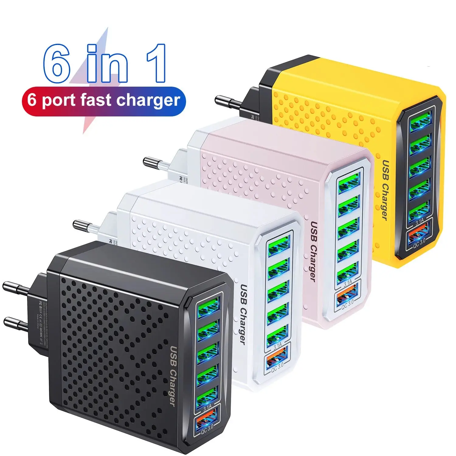 6 in 1 USB Charger 6 in 1 USB Charger