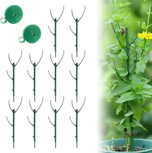 5/10 Pack Stackable Monstera Plant Support, 11 Inch Plant Support Stakes for Indoor & Outdoor Use, Plants Sticks for Vine Training & Stem Stabilization, Monstera, Pothos, Philodendron