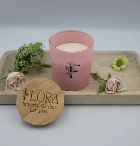Flora Hand Poured Organic Coconut Wax Candle Imperial Garden - 10 oz