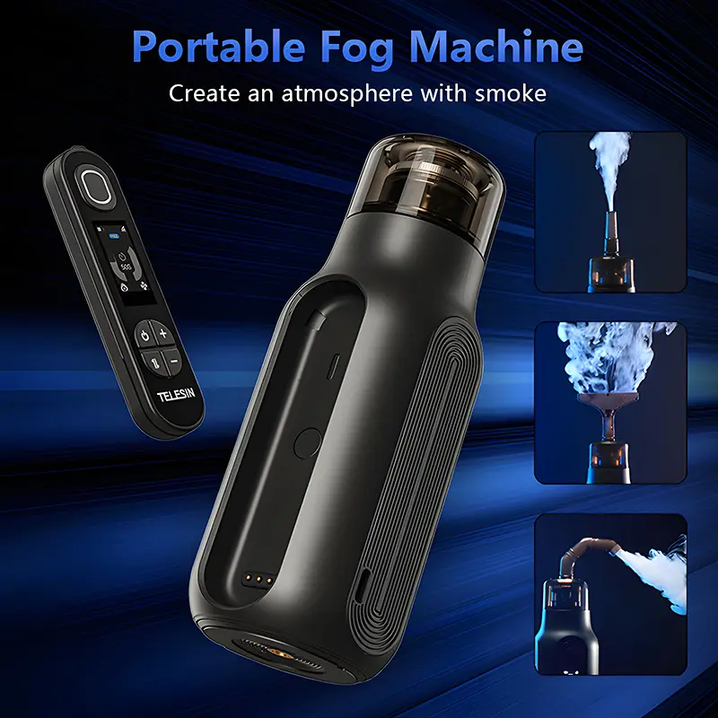 TELESIN Mini Fog Machine, Portable Handheld Indoor Fog Machine With ...