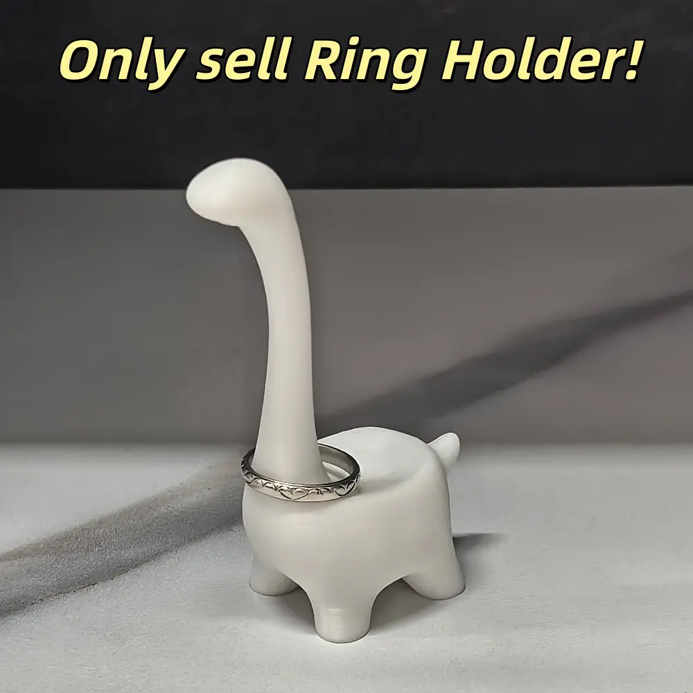 1pc mini Dinosaur Ring Holder Organiser, Suitable for Earrings, Rings, Jewelry, Desktop Decorations, Wedding Engagement Ring Stand, Cute College-Style Room Decor, Lovely Gift for Women, Perfect for Romantic Nights, Birthdays, And Anniversaries