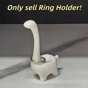 1pc Dinosaur Ring Holder, Suitable for Earrings, Rings, Jewelry, Desktop Decorations, Wedding Engagement Ring Stand, Cute College-Style Room Decor, Lovely Gift for Women, Perfect for Romantic Nights, Birthdays, And Anniversaries