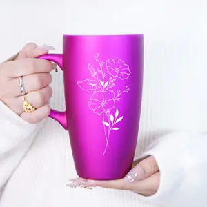 kitchen accessories,cups,water bottles,mug,drinkware,kitchen,wedding,camping,coffee bar accessories,coffee cup,coffee mug,tumbler,gifts,kitchen must haves,cup,mugs,eid decorations,camping must haves,drink bottle,16oz Birth Flower Purple Tulip Mug