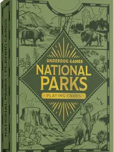 Underdog Games National Park Playing Cards | 52 Pieces of Stunning Custom Art | Unique Park for Every Card
