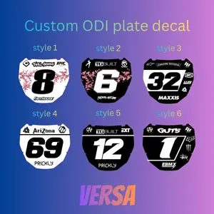 Custom ODI Number Plate Decal - Made to Order